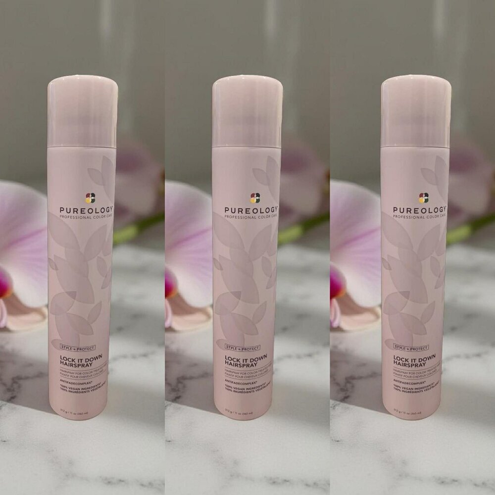 Pureology Lock It Down Hairspray 11 oz_ 3 units